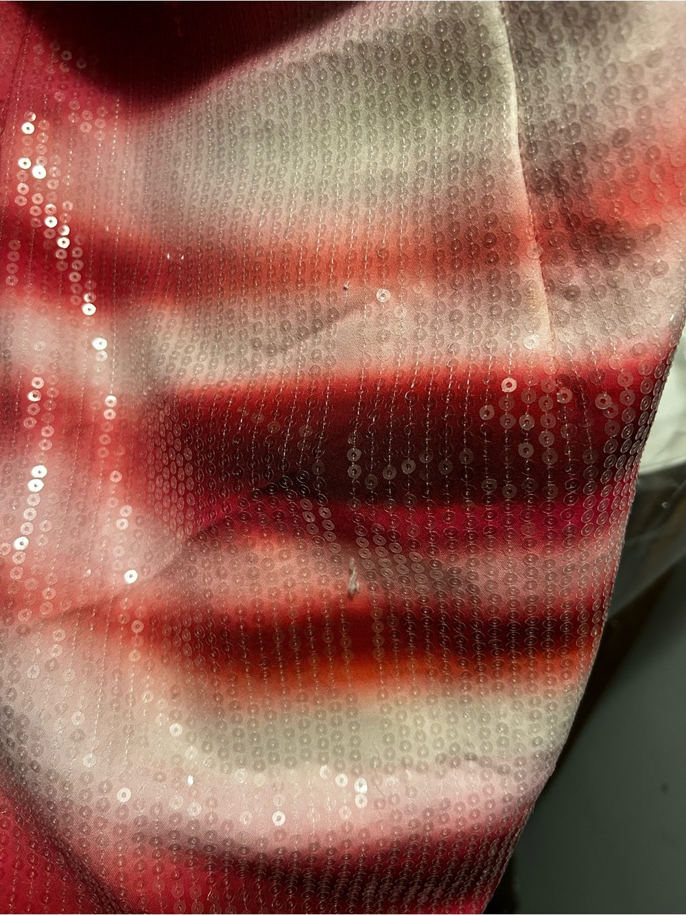 White Fox Boutique Pink and White Sequin Mini Dress - Picture 4 of 4